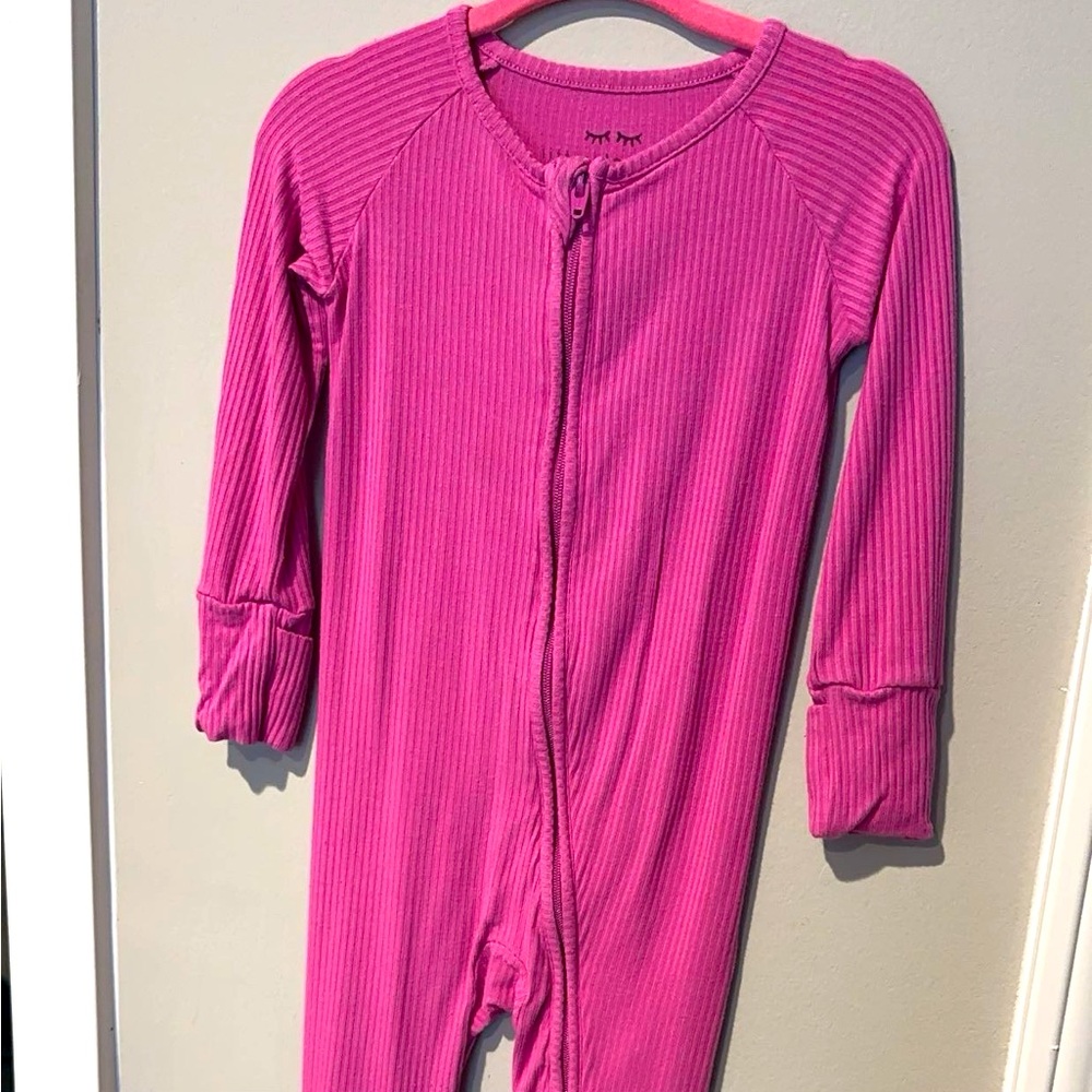 6-12 pink ribbed Little sleepies